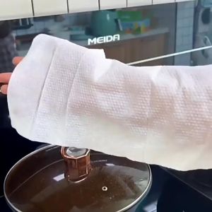 Wet Tissue Kitchen Cleaning Wipes Strong Decontamination Wipes Degreasing Wet Paper Tisu Basah Dapur 80pcs 厨房除油湿纸巾