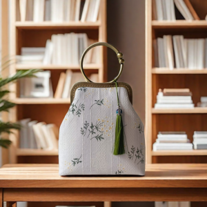 Sweet Lady Vintage Handbag Crossbody Bag with Ring Clasp Birthday Gift Womens Bag Retro Style Lock Buckle Closure Casual Use