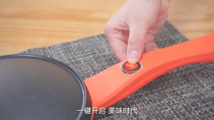 ymmssusan 20cm Electric Crepe Maker Pancake Machine Non-Stick Griddle Baking Cook Pan Spring