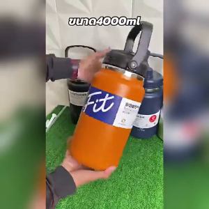 ความจุจริง!!! จัดส่งทันที กระติกน้ำสแตนเลสสุญญากาศ ความจุใหญ่ 2.8L / 4L เก็บความเย็น–ร้อน  เหมาะกับกิจกรรมกลางแจ้ง  แข็งแรง ทนทาน พกพาง่าย /HomeUP