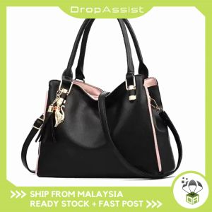 DROPASSIST 2049 READY STOCK Women Fashion Elegant Soft PU Big Capacity Shoulder Handbag Beg Tangan Besar Wanita