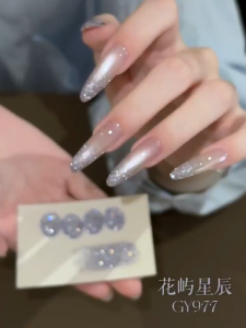 Gaoy 11ML Huayu Starry Isles Series - Galaxy Glitter Nail Polish Gel戈雅微笑瓶花屿星辰系列-银河繁星闪耀持久光疗美甲胶