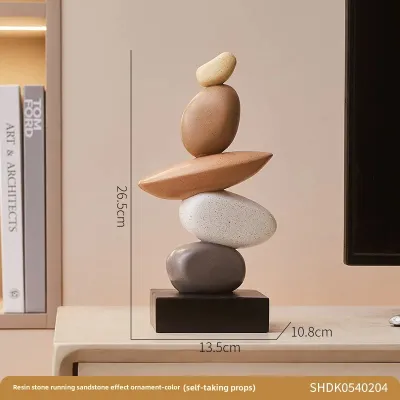 High-End Feeling Resin Decorative Figurines For Living Room TV Cabinet Entrance Office Study Desktop Decorations Gift For Moving
