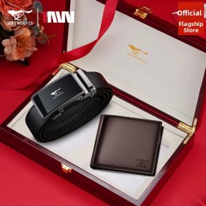 SEPTWOLVES | Automatic Buckle Leather Mens Belt