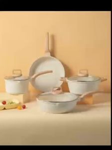 Non Stick Frying Pan kitchen cookware set 4 pcs Kawali wok pot Die-Cast Suitable all stoves