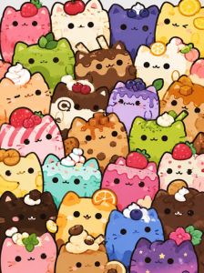 Kayou | Adult Jigsaw Puzzle 500/1000 Pieces Puzzle Cartoon Dessert Fruit Cat  Paper Puzzle Decorative Painting Exercise Brain Thinking