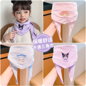Clow M Childrens Scarf Girl Autumn and Winter Thin Triangular Binder Infants Baby Anti-Fouling Stain Resistant Saliva Towel Scarf