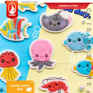 [COD] SET Cookie Cutter IKAN FISH SEA ANIMAL /Alat Pemotong Kue Cookies Roti fondant Karakter / Cetakan Kue Kering Lebaran Natal CNY/CUISINE