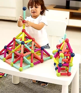 JOOKID Magnetic Stick Toys Magnetic Building Blocks Big Size Set Early Educational Toys For Kids Boys Girls Gifts