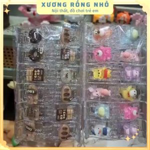Kẹp tóc càng cua 3 răng 5 răng đính charm hoạt hình dễ thương