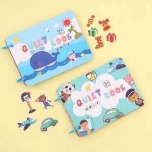 Quiet Book Anak / Quiet Book Activity Busy Book Velcro Buku Mainan Kreativitas Anak