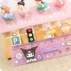 Kẹp Acrylic Tranh Dán Hình Dễ Thương Trong Suốt Đồ Trang Trí Phòng Cửa Hàng Bày Bán Phụ Kiện Quà Tặng Kẹp Giấy Nhãn