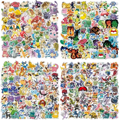 Cartoon Doodle Classic Pokemon Stickers 500pieces