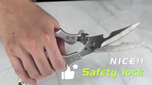 Heavy Duty Stainless Steel Bone-Cut Scissors from japan multifunctional high quality sharp blades shear fish duck cut bone poultry chicken cook tool for meat vegetables herb scissors premium ultra shears seasor clean cook scissors knife