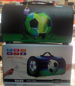 New Recommended Portable 6.5 inch Super Bass BT Bluetooth SPEAKER With USB TF LED Flash Function TTD-603