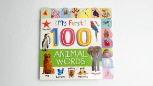 My First 100 Animal Words Hardcover Board Book for Toddlers