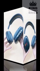 Headphone Wireless Bluetooth 5.1 P9 Hifi Full Bass Stereo KingGlass
