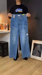 JINISO - Denim Cargo Baggy Jeans Pria 413