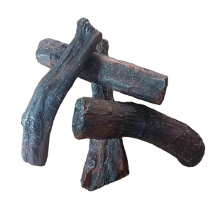 Electronic Simulation Log Wood Decoration Fake Firewood Glowing Wooden Charcoal Stage Props Red Hot Fireplace Furniture