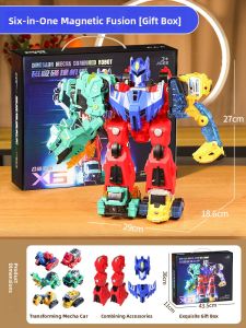 LALAPLAY | Magnetic Educational Construction Toy Transformer Robot for Boys