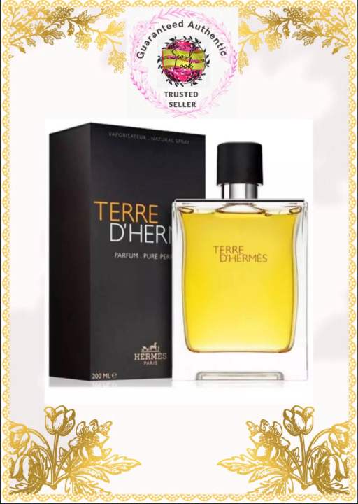 Hermes Terre D Hermes Pure Perfume Parfum 200ml for Men Retail Packaging BNIB Perfume Fragrance Lazada Singapore