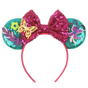 Disney | Disney Mickey Mouse Ears Headbands for Women Girls Party Hair Accessories Minnie Mouse Hairband Kids Sequins Bows Headwear Gifts
