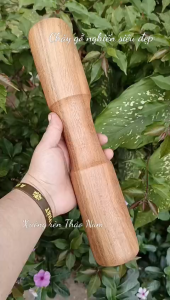 Chày gỗ nghiến - Bộ chày cối gỗ nghiến - chày cối nhôm giã cua giã ruốc...