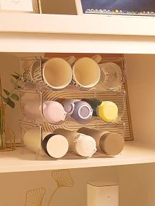Art Living Stackable Water Bottle Rack Wine Rack Vacuum Cup Organizer Cup Storage Rack Desktop Fridge Organiser