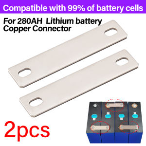  Lithium Battery Connector Copper Purple Flat Copper Nickel Plating 280A Battery Busbar Lifepo4 Cell Lithium Connector
