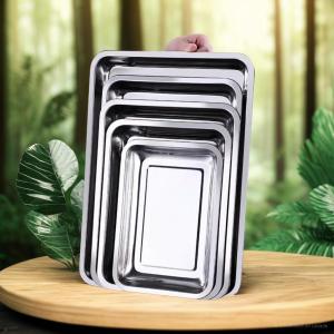 Khay inox đựng thức ăn mâm cơm khay trà đựng dụng cụ y tế / Spa / Phòng Khám - Khay inox cao cấp nhiều kích cỡ sâu 2cm và 4.8cm