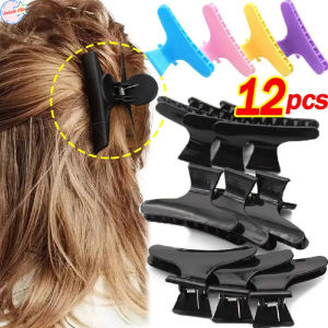 【Bubble Star】Butterfly Hair Clips Woman Girl Hairpins Styling Holding Tools Hair Section Claw Clamps Professional Salon Accessories Wholesale