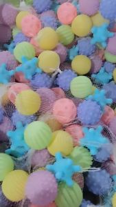 6 Color Soft Squeeze Sensory Toys: Baby Grip Ball & Hair Sound Rubber Balls