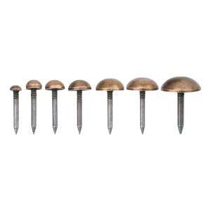 10PCS Round Head Antique Bronze Screws Decorative Push Pins 6/8/10/12/14/16mm Tack Stud Fasteners for DIY Furniture Jewelry Box