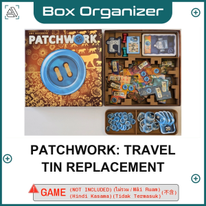Patchwork: Travel Tin Replacement Board Game Box Organizer Insert