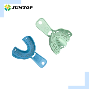 2PCS Dental Implant Impression Plastic Tray Dentistry Disposable Dental Tray Upper Lower Orthodontic Dentist Materials
