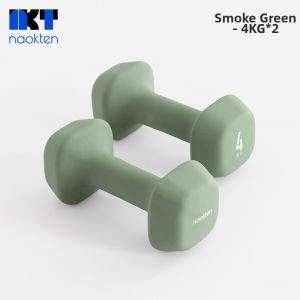 naokten | Plastic Coated Dumbbell Kit for Female Home Strength Training