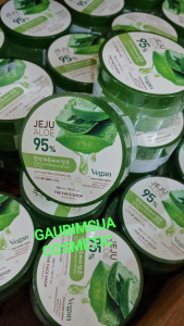 Gel Dưỡng Da The Face Shop Jeju Aloe 95% Vegan Soothing Gel 300ml - Làm Mát Và Làm Dịu Cho Mọi Loại Da