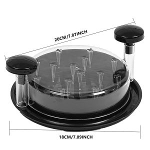 Large Chicken Breast Shredder Tool Visible Lid Meat Grinder For Chopping Chicken Beef  Cabbage Vegetables Rotating Kitchen Tool