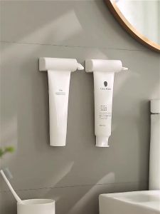 Tooth Brush Holder Bathroom Accessories Wall Toothpaste Squeezer Magnetic Lazy Squeeze Toothpaste Clip Bathroom Toothpaste Rack