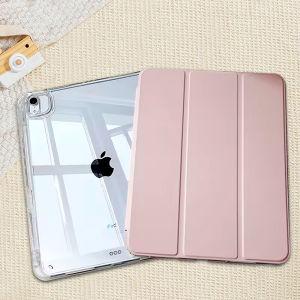 2026 New Clear Acrylic iPad Case Slim Transparent Protective Cover with Tri-fold Stand for iPad 11 10th Gen Air 4 5 Pro 11 12.9