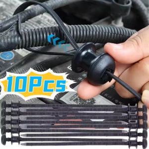 10PCS Heavy Duty Nylon Self-Locking Cable Ties Car Wiring Harness Brake Line Organizer Black Adjustable Cable Tie Buckle