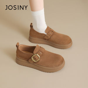 Josiny | Faux Fur Thick Sole Birkenstocks Boots Vintage Brown