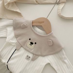 Yếm Bông Cho Bé Thiết Kế Hình Gấu Dễ Thương Khăn Nước Bọt Tròn Cho Trẻ Sơ Sinh Đến 1 Tuổi Thích Hợp Cho Mùa Xuân Hè