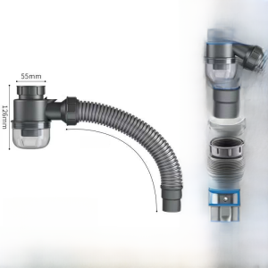 Kitchen Sink Drain Pipe Single Double Basin Vegetable Washing Basin Odor Proof Sink Drainage Pipe Accessories Home Improvement