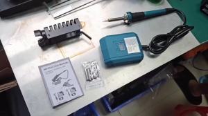 Cordless Soldering Iron 60W Wireless Electric Soldering Iron Welding Tool Stand Tip Temperature Fast for Makita 18V 21V Battery