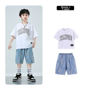 XINGYULI | Loose Hip Hop Jazz Dance Performance Wear Denim Vest