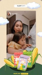 SuperCorn Stick Jagung 12Sachet 120gr / Super Corn Cemilan Jagung Stik