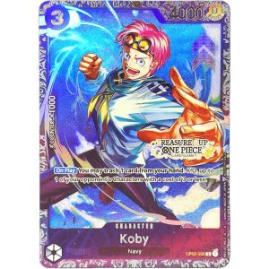 Bandai | ONE PIECE Collection Cards Monkey.D.Garp Koby OP02 ST06 EN High Quality DIY Self Made Game Anime Cards Gift Toy