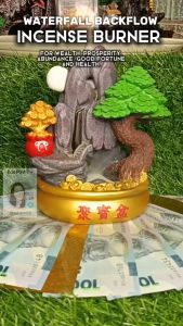Lucky Charm 2026 year of the dragon Resin Backflow Incense Burner Waterfall Incense Holder Home Decor Insenso Holder