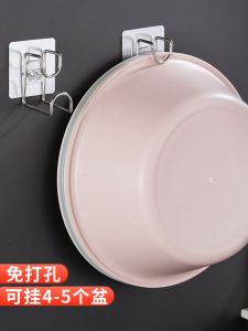 Bathroom Stainless Steel Storage Rack No Drilling Face Basin Holder Hook Wall Mounted Toilet Paper Soap Dispenser Organizer